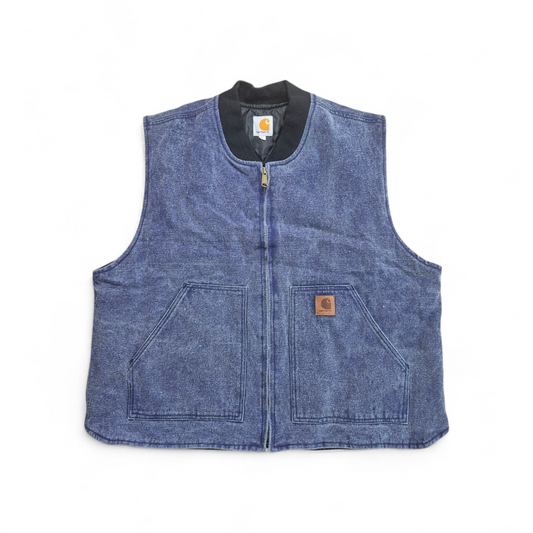 Rework Carhartt Sommer Weste - Washed Blue - Gr. L